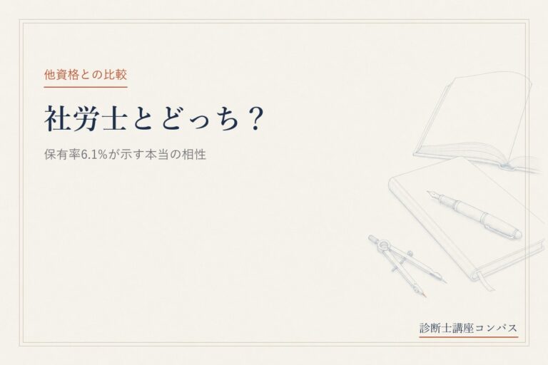 中小企業診断士と社労士はどっち？保有率6.1%が示す本当の相性