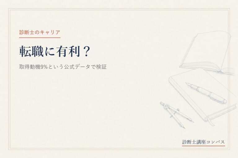 中小企業診断士は転職に有利？取得動機9%という公式データで検証